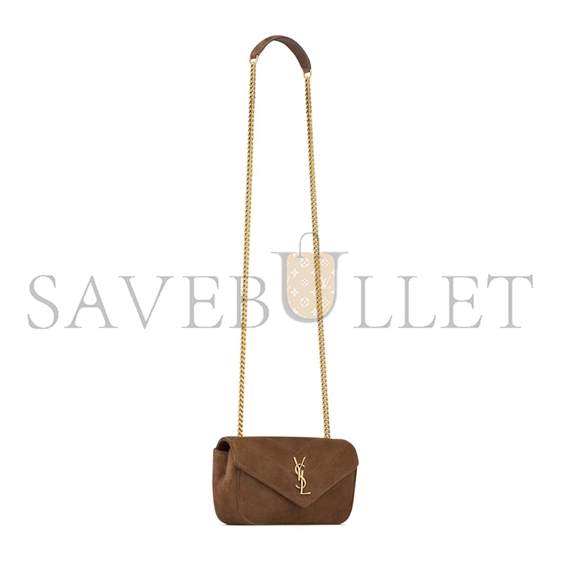 YSL LOULOU MINI IN SUEDE 821749 (20*12*5cm)